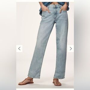 Pilcro Straight Leg Light Blue Denim Jeans